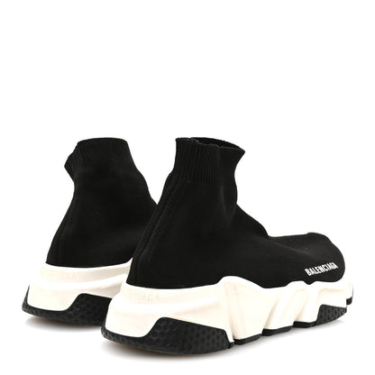 Balenciaga Technical 3D Recycled Knit Bi-Color Sole Womens Speed 2.0 Sneakers 37 Black White 5 of 7