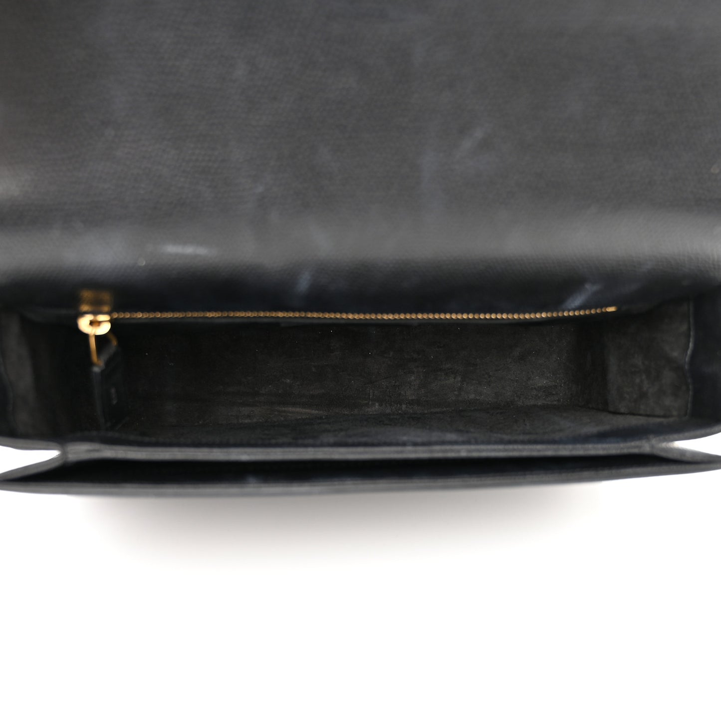 Textured Calfskin Medium Classic Monogram Universite Bag Black