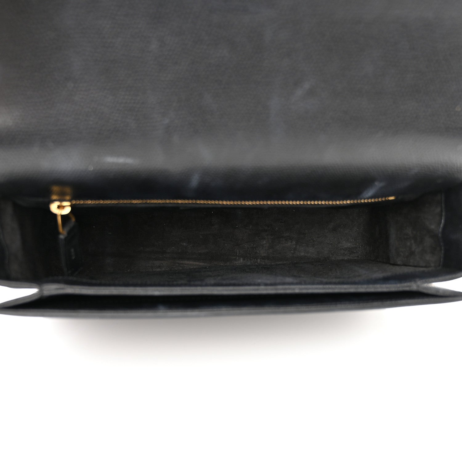Saint Laurent Textured Calfskin Medium Classic Monogram Universite Bag Black 5 of 12