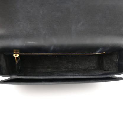 Saint Laurent Textured Calfskin Medium Classic Monogram Universite Bag Black 5 of 12