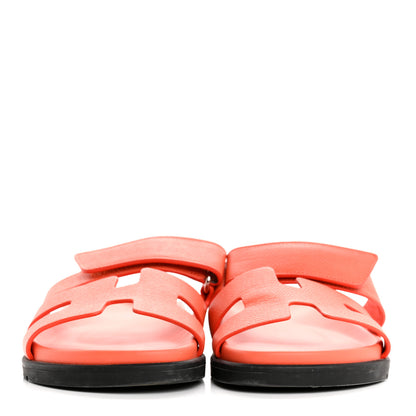 Hermes Epsom Womens Chypre Sandals 36.5 Rose Sorbet 3 of 10
