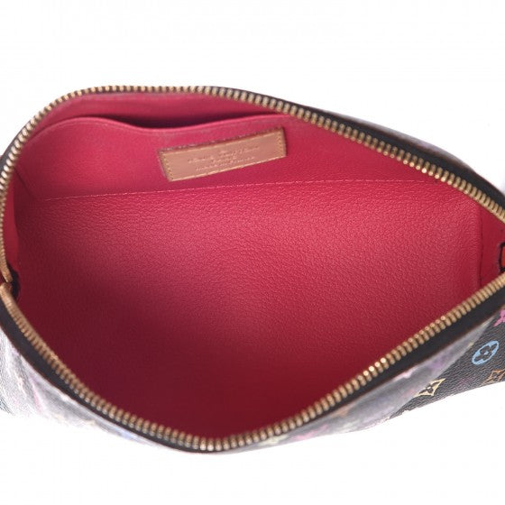 Monogram Multicolor Cosmetic Pouch Black Grenade