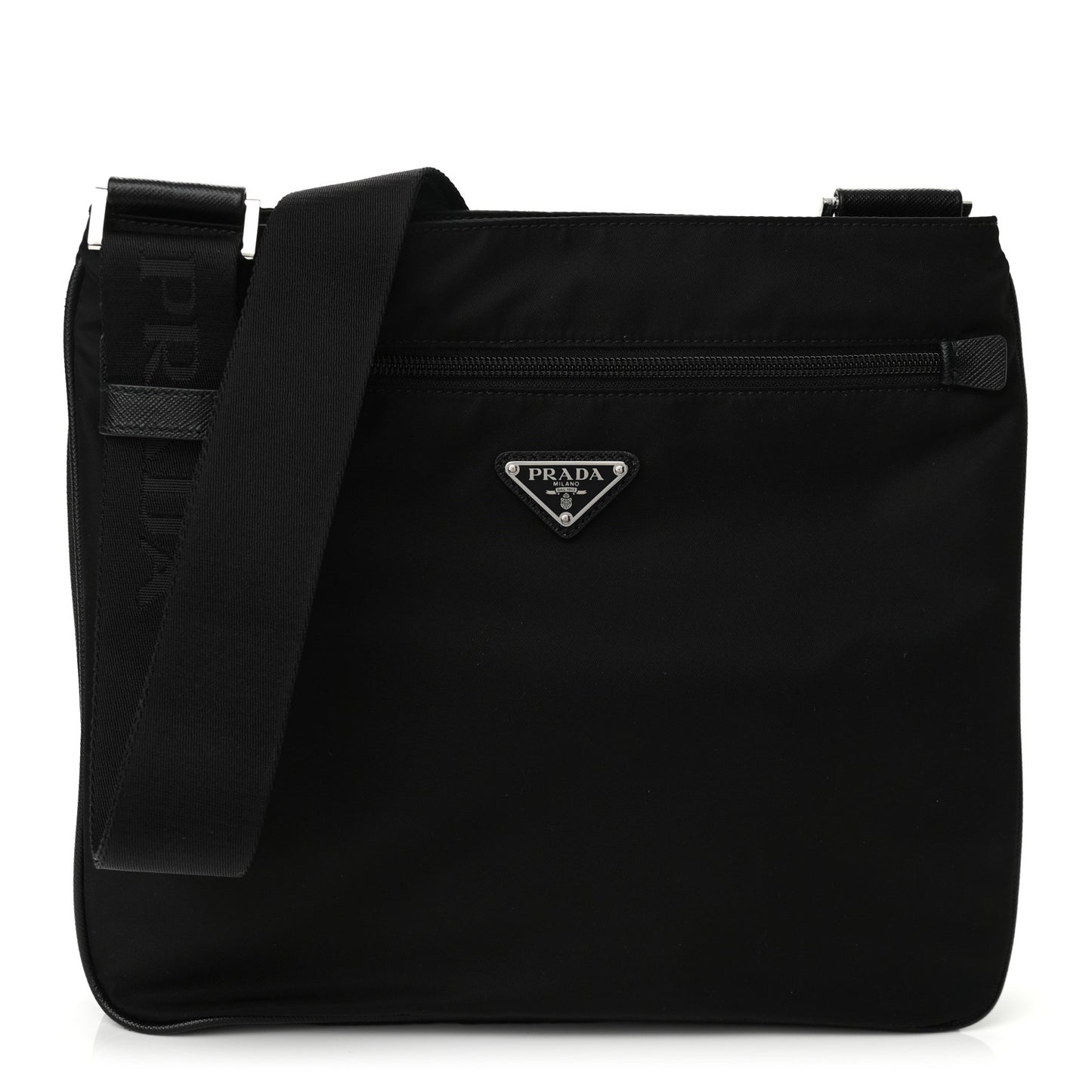 Tessuto Nylon Messenger Bag Black