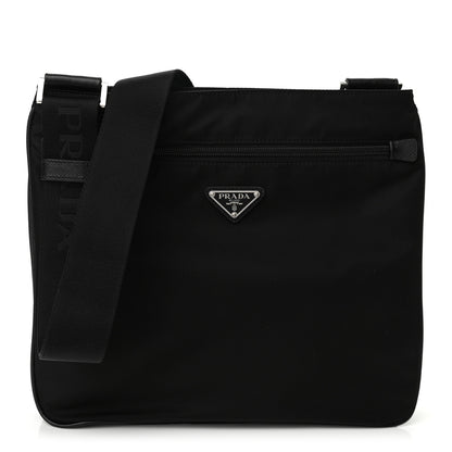 Prada Tessuto Nylon Messenger Bag Black 1 of 8