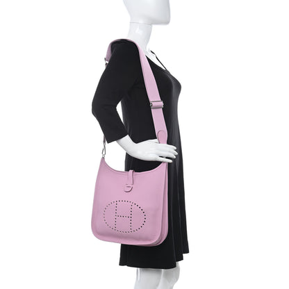 Hermes Taurillon Clemence Evelyne III PM Mauve Sylvestre 2 of 10