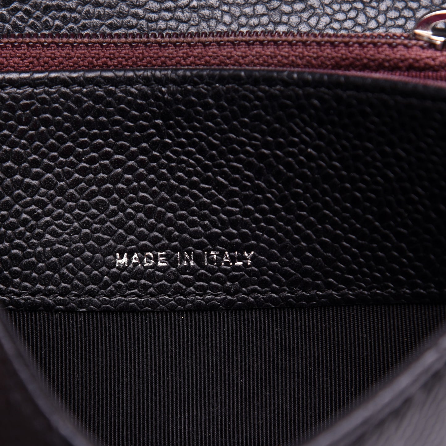 Caviar Quilted Small Flap Wallet Black