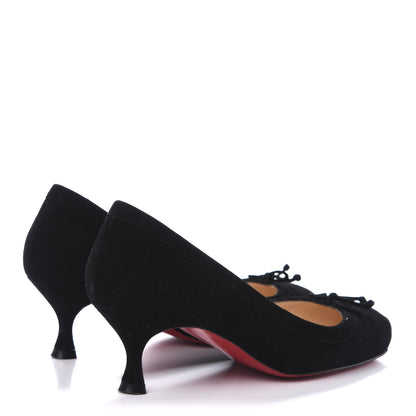 Christian Louboutin Suede Neo Mars 45 Pumps 36 Black 4 of 8
