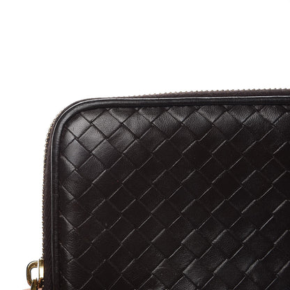 Bottega Veneta Nappa Intrecciato Zip Around Wallet Ebano 12 of 12