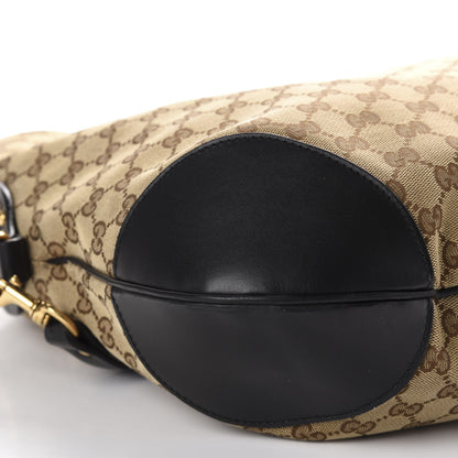Gucci Monogram Medium Patti Stud Hobo Black 6 of 10