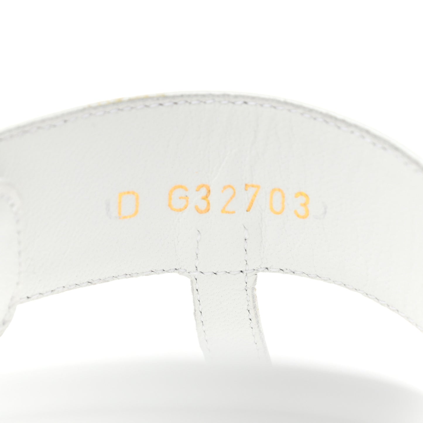Lambskin CC Thong Sandals 38 White