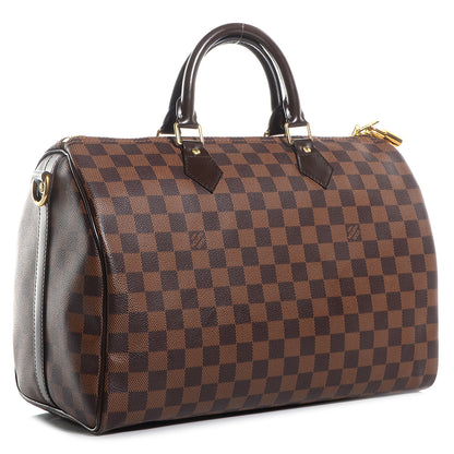Louis Vuitton Damier Ebene Speedy Bandouliere 35 3 of 8
