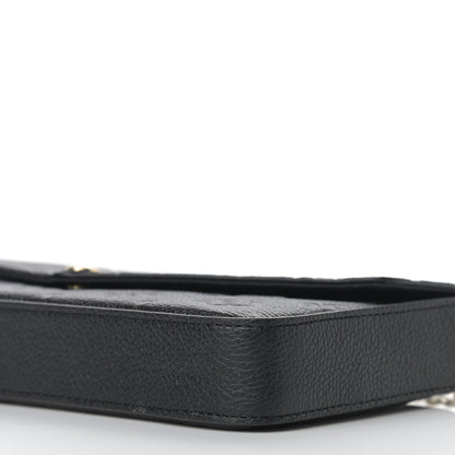 Louis Vuitton Empreinte Pochette Felicie Chain Wallet Black 8 of 8