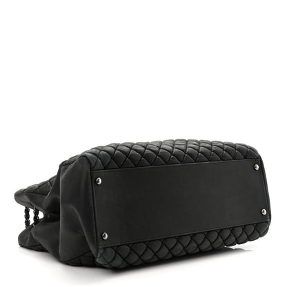 Chanel Iridescent Calfskin Quilted New Bubble Tote Black 3 of 9