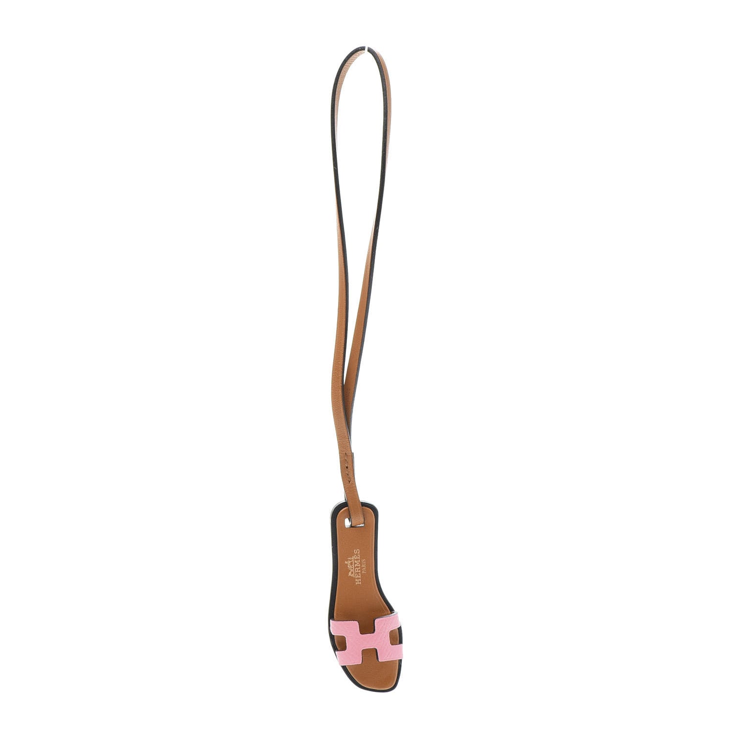 Hermes Epsom Butler Calfskin Hunter Oran Nano Bag Charm Rose Confetti Sable 1 of 6
