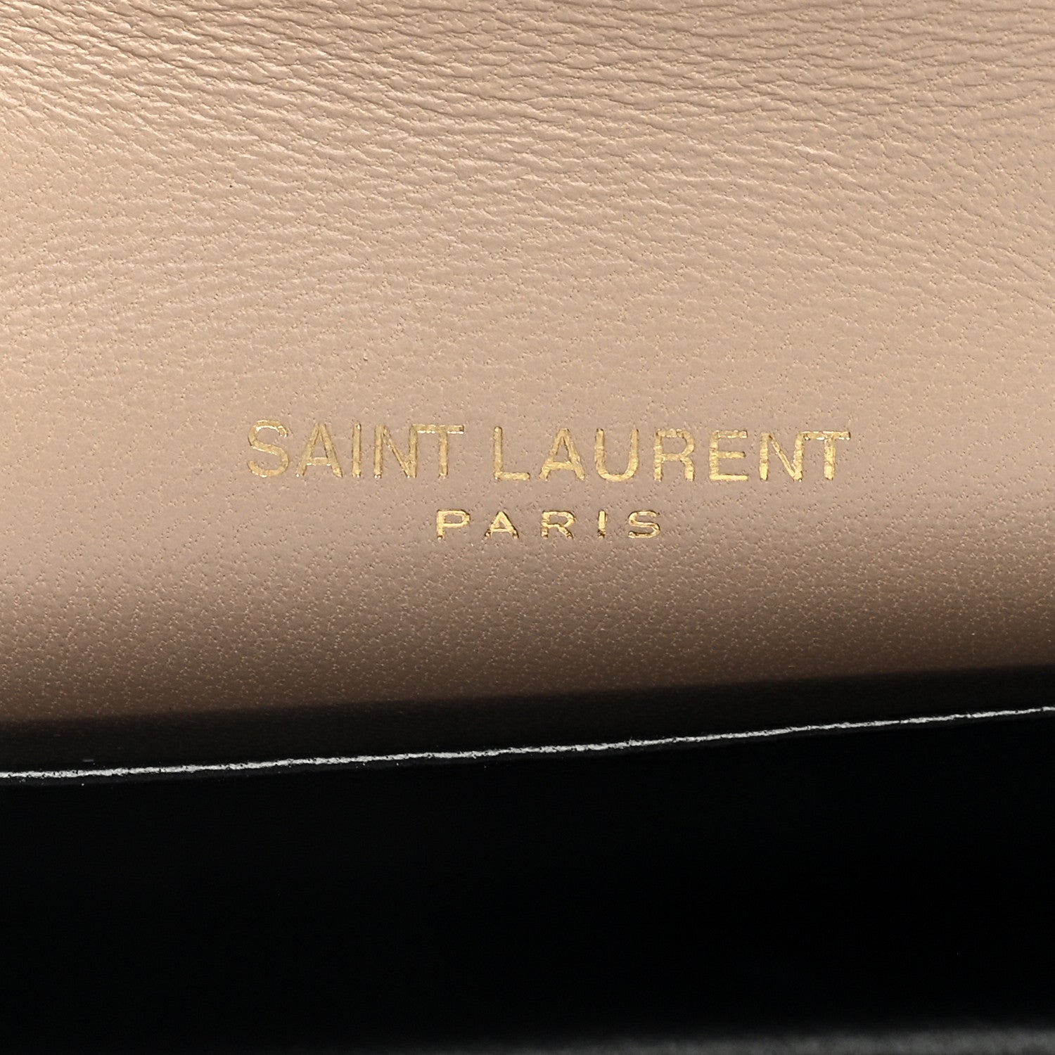 Saint Laurent Lambskin Quilted Monogram Micro Gaby Crossbody Bag Beige 6 of 8