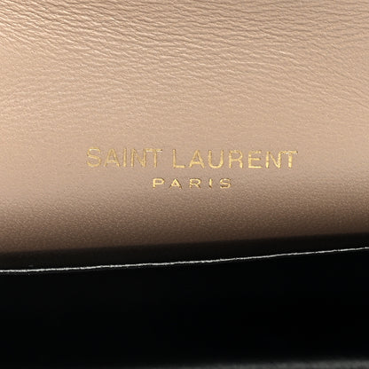 Saint Laurent Lambskin Quilted Monogram Micro Gaby Crossbody Bag Beige 6 of 8