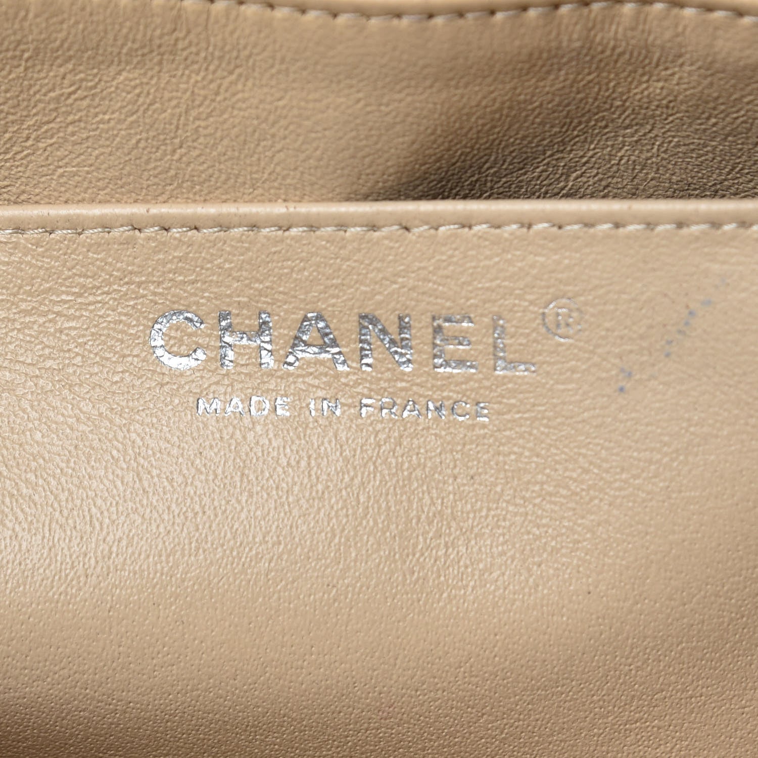 Chanel Lambskin Quilted Jumbo Single Flap Beige Clair 7 of 18