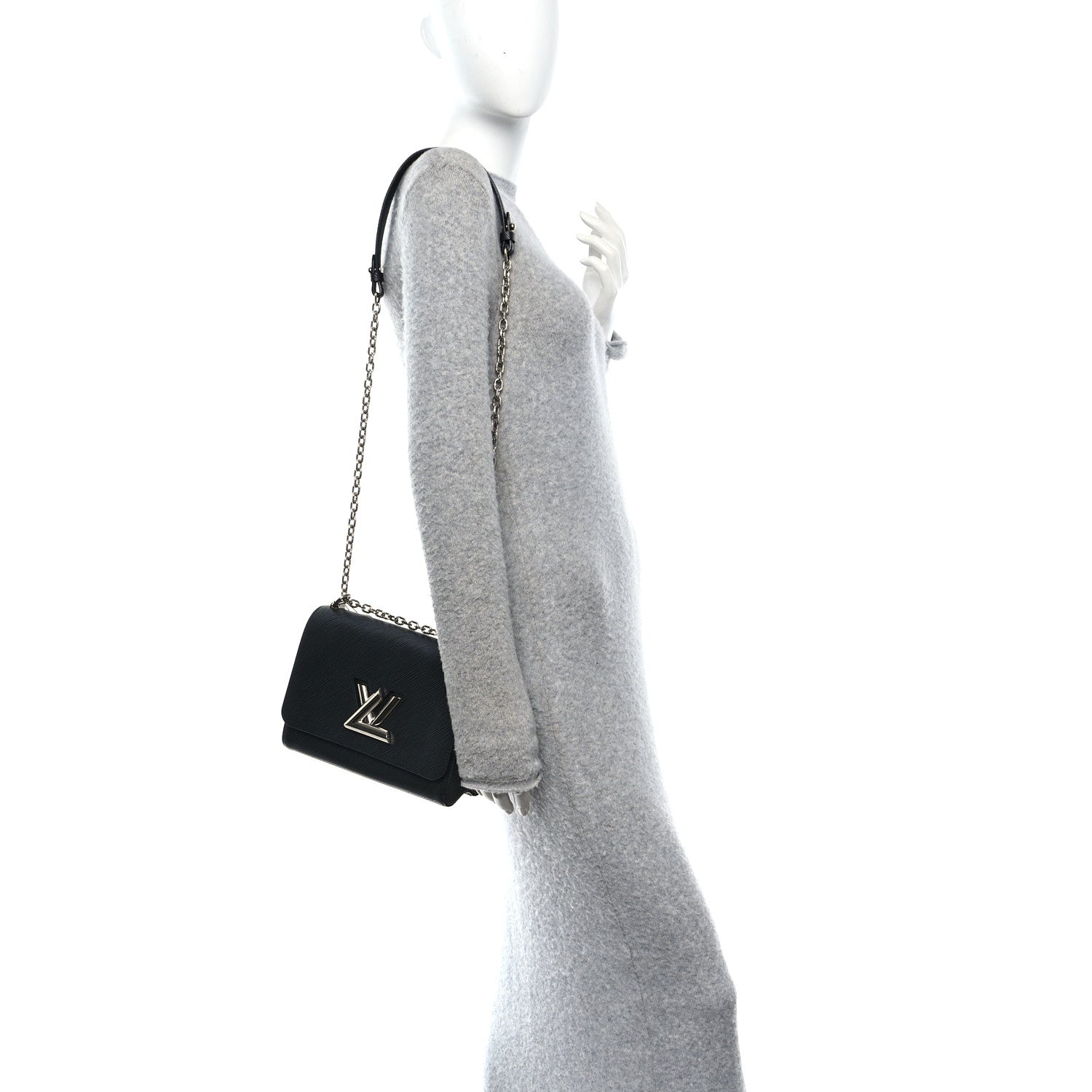 Louis Vuitton Epi Twist Shoulder Bag PM Black 2 of 10