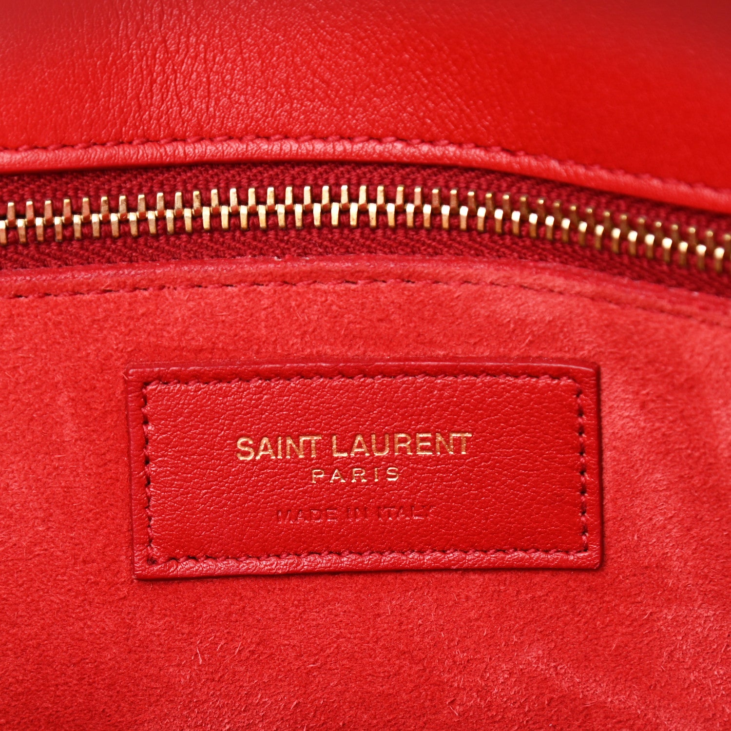 Saint Laurent Calfskin Small Sac De Jour Vermillion 7 of 11