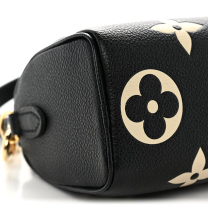 Louis Vuitton Empreinte Monogram Giant Nano Speedy Black Beige 8 of 9