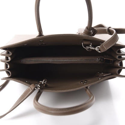 Saint Laurent Grained Calfskin Topstich Baby Sac De Jour Taupe 5 of 10