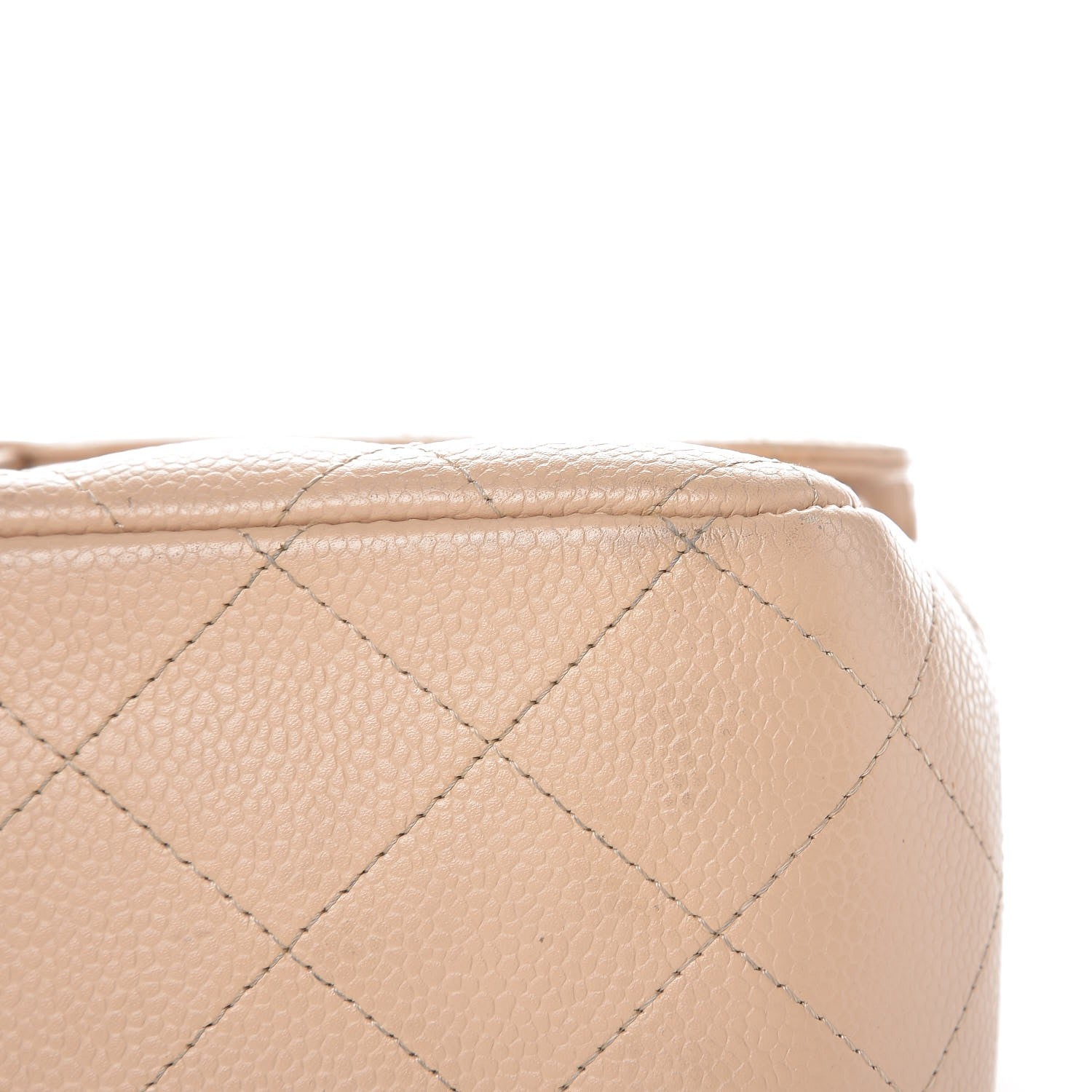 Chanel Caviar Quilted Jumbo Double Flap Beige Clair 13 of 13