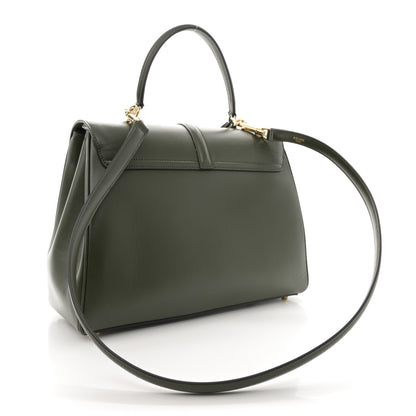 Celine Satinated Calfskin Medium 16 Top Handle Bag Khaki 3 of 12