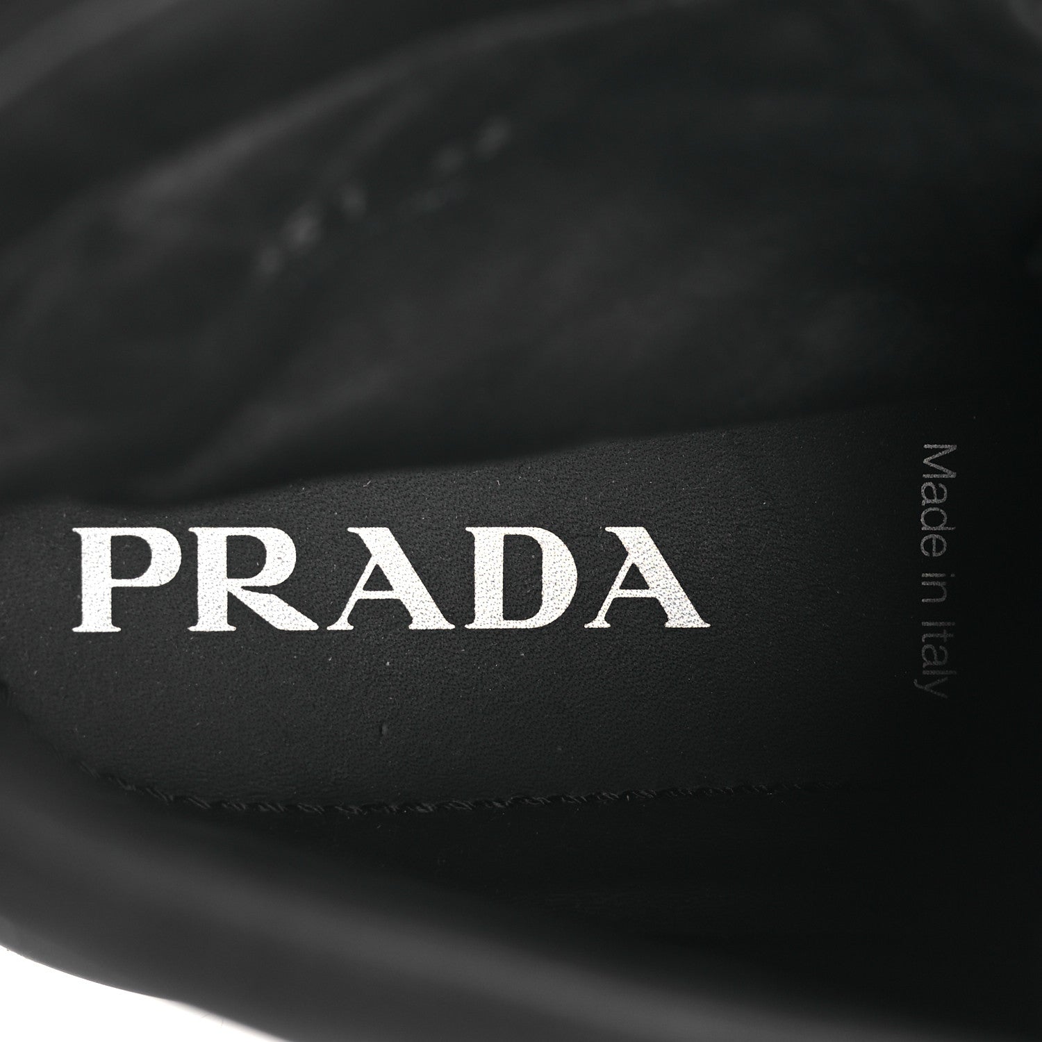 Prada Re-Nylon Gabardine Triangle Womens Wheel Pouch Pocket High Top Sneakers 38 Black 9 of 12