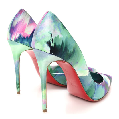 Christian Louboutin Satin Melancholia Iriza 100 Pumps 37.5 Multicolor 5 of 9