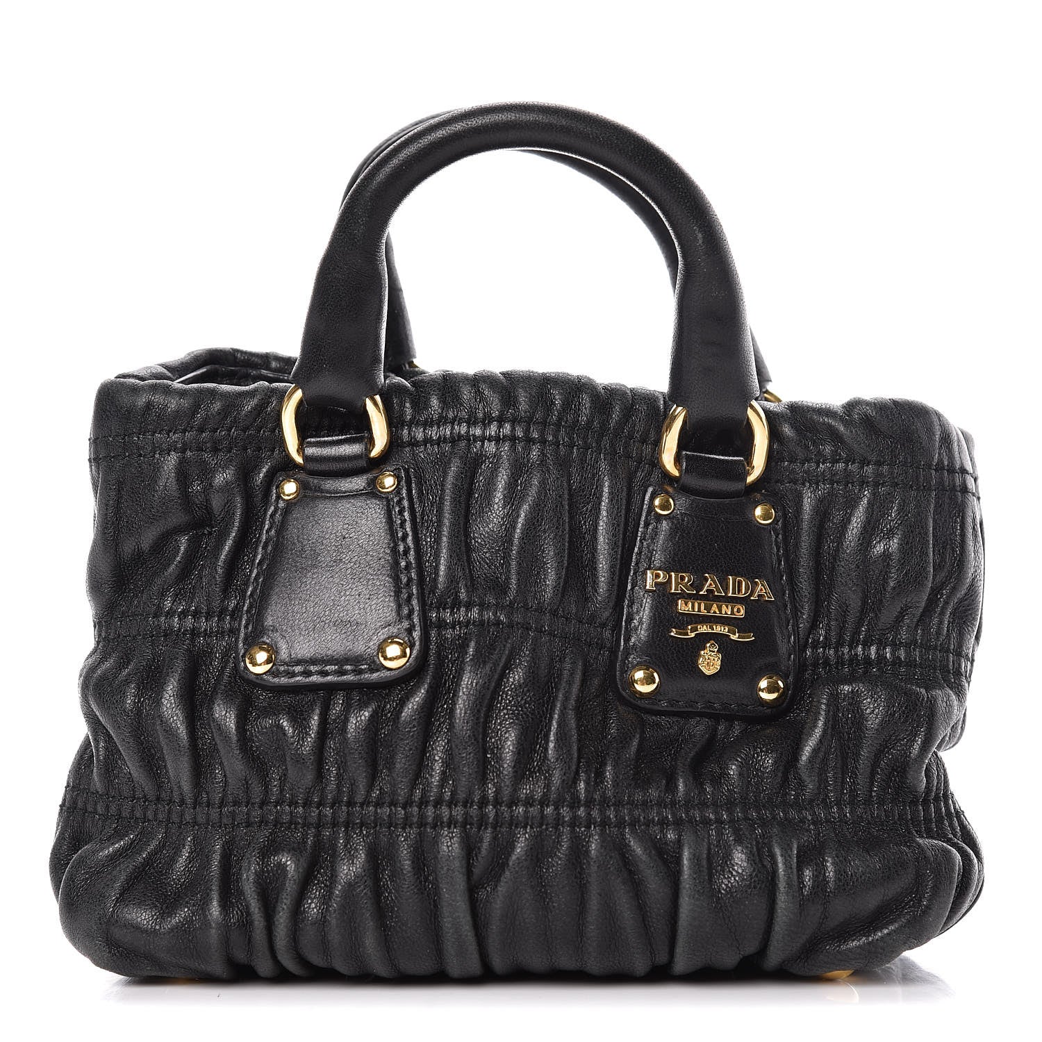 Prada Nappa Gaufre Mini Crossbody Bag Black 1 of 16