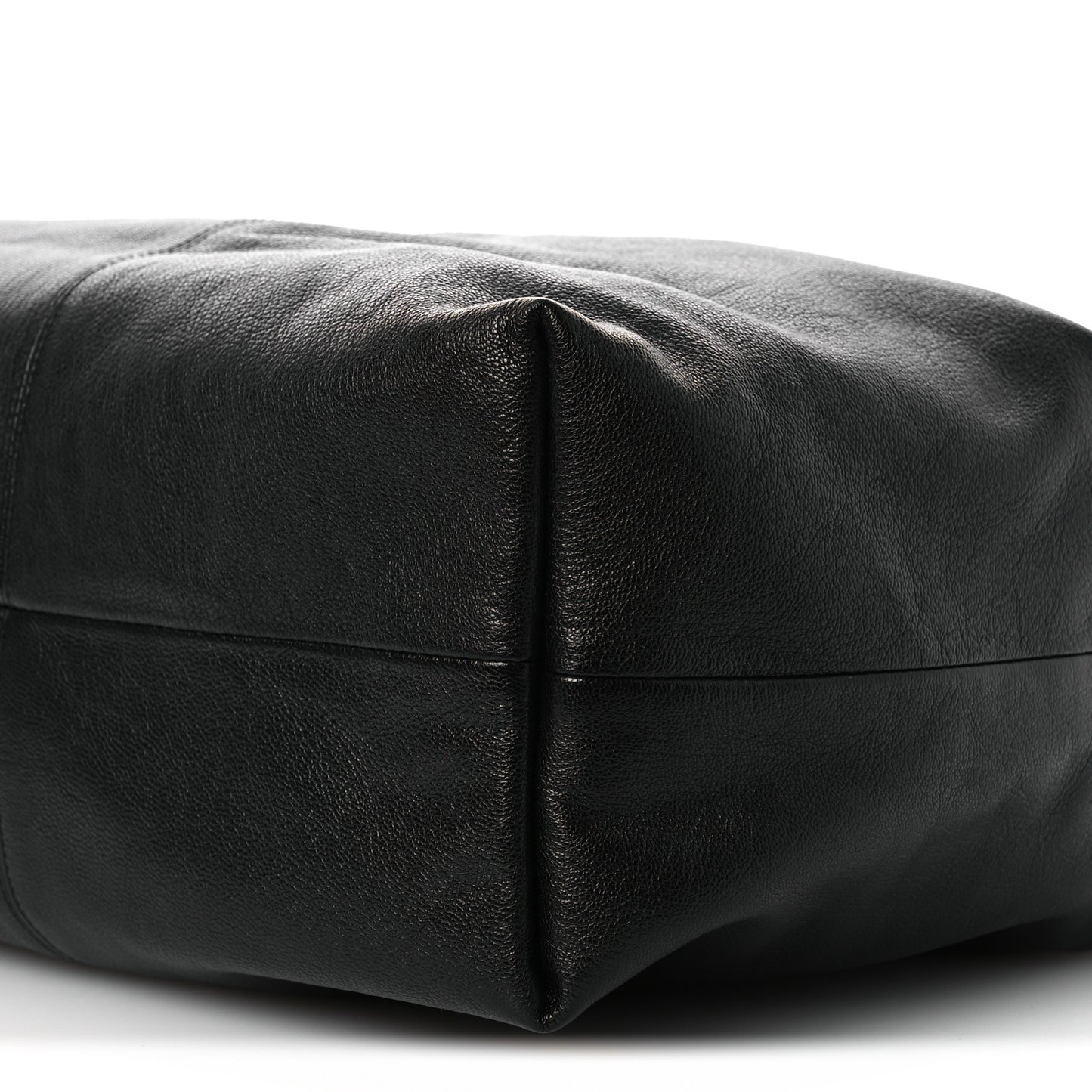 Grained Calfskin Medium Brea Crossbody Bag Black