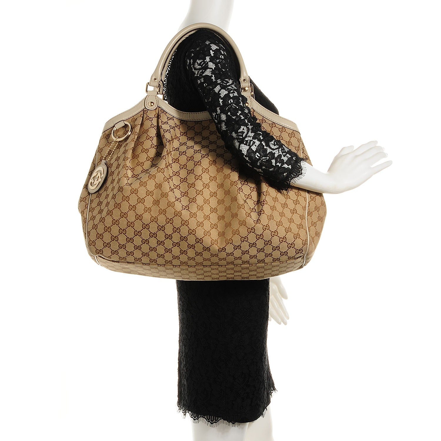 Gucci Monogram Large Sukey Tote Off White 2 of 10