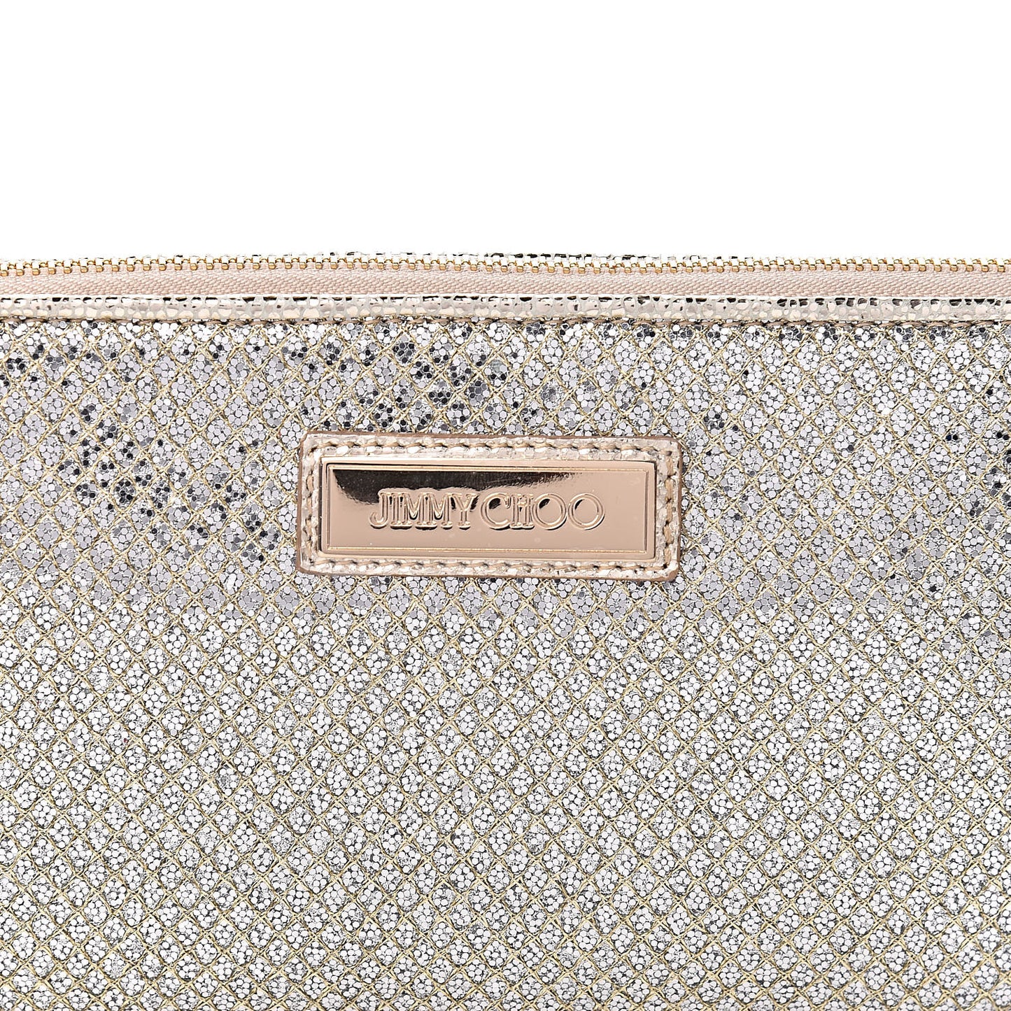 Glitter Fabric Shoulder Bag Champagne