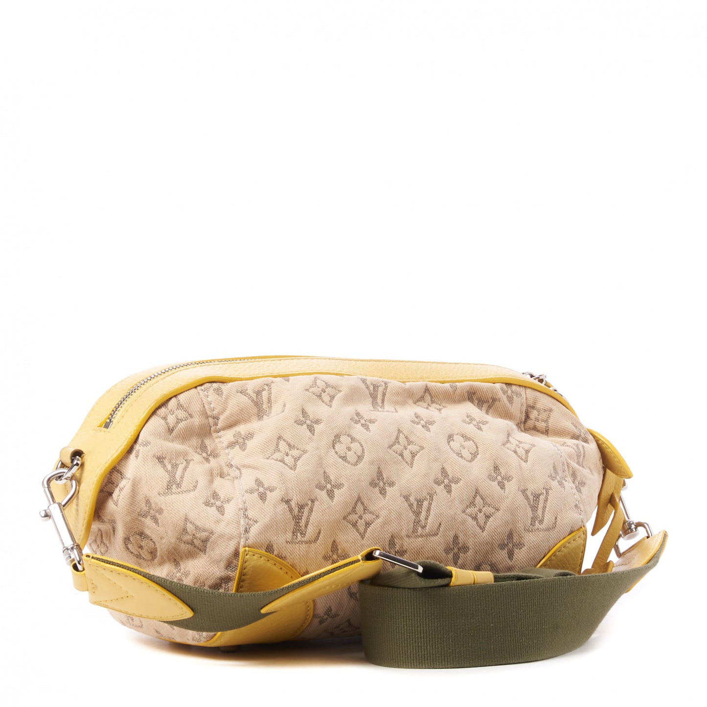 Monogram Denim Pochette Round Yellow