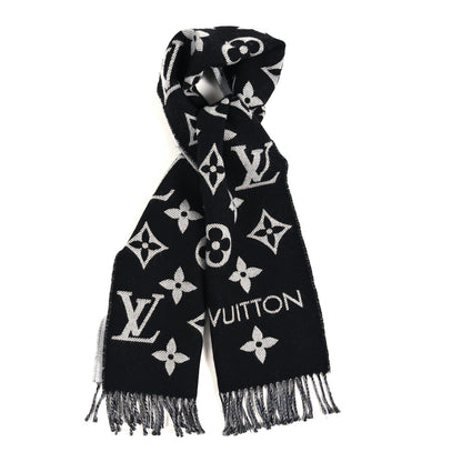 Louis Vuitton Wool Monogram LV Essential Scarf Black 1 of 3