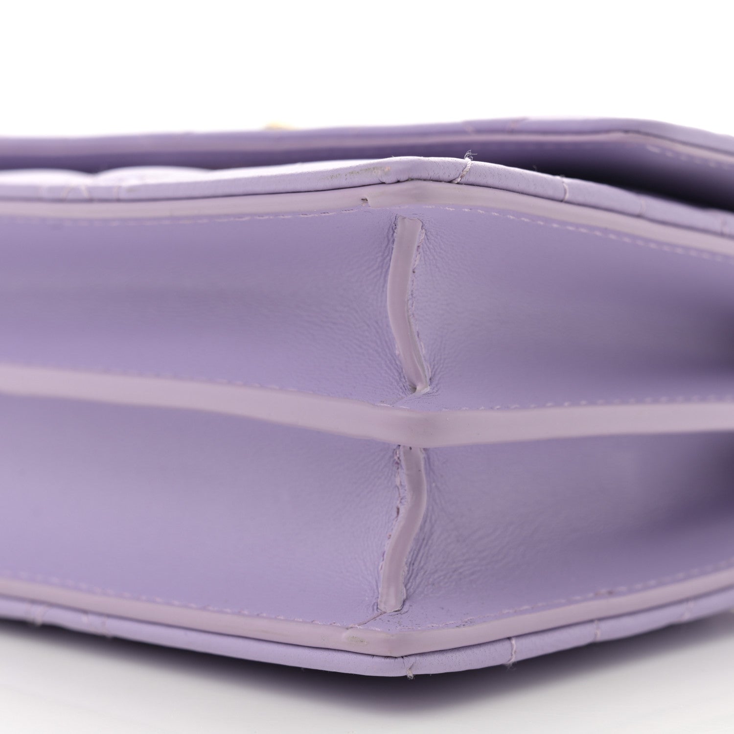 Christian Dior Lambskin Macrocannage Mini Miss Caro Bag Lilac 10 of 13