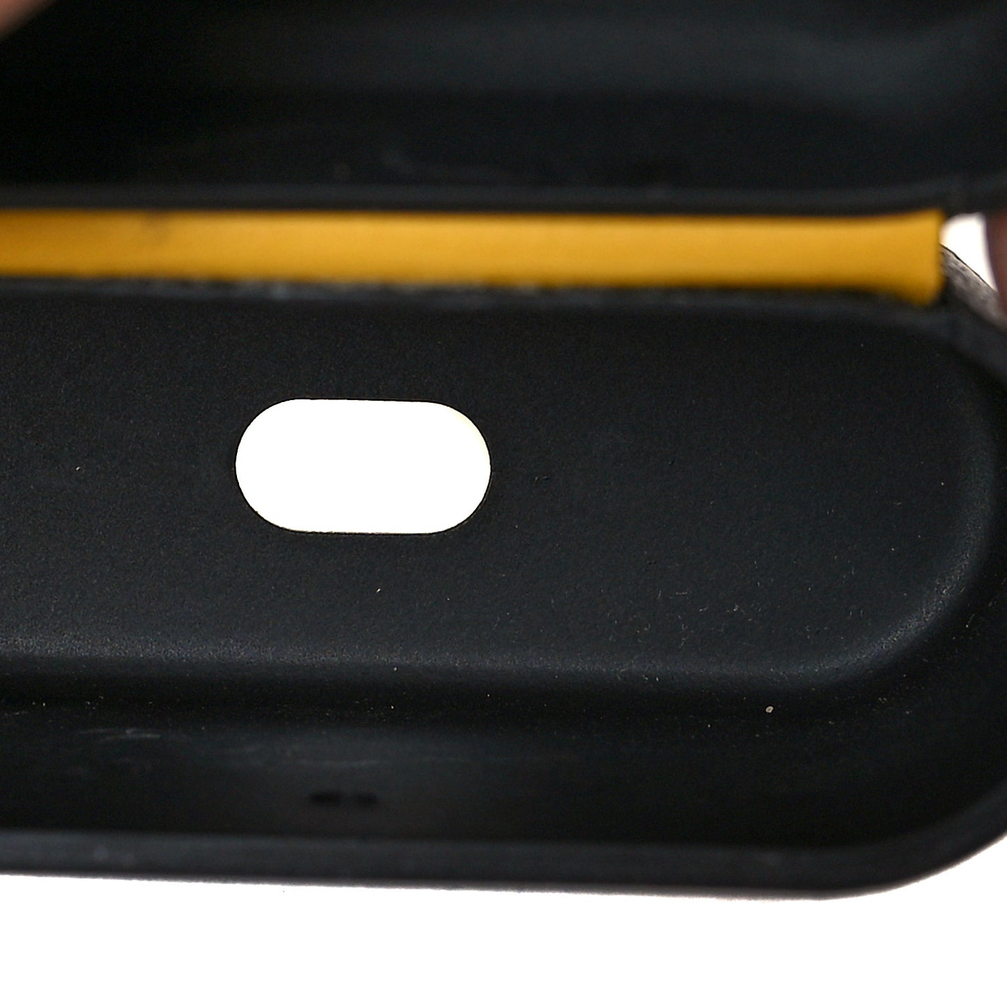 Coated Canvas FF Airpods Pro Case Black Yellow