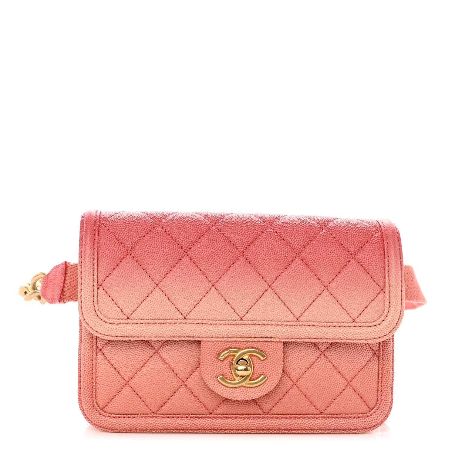Chanel Caviar Quilted Sunset On The Sea Waist Bag Coral 1 of 10