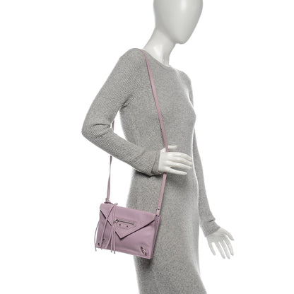 Balenciaga Calfskin Papier Mini Triple Crossbody Rose Orchid 2 of 9