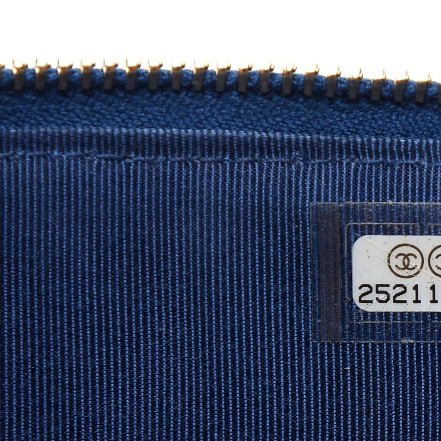 Chanel Lambskin Quilted Classic Flat Wallet Pouch Blue 7 of 8