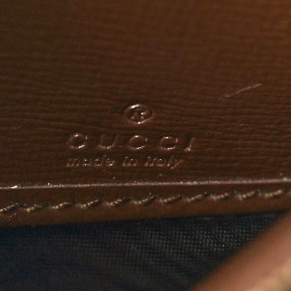 Gucci GG Supreme Monogram Azalea Calfskin Web Jackie 1961 Chain Wallet Beige Ebony Brown Sugar 7 of 10