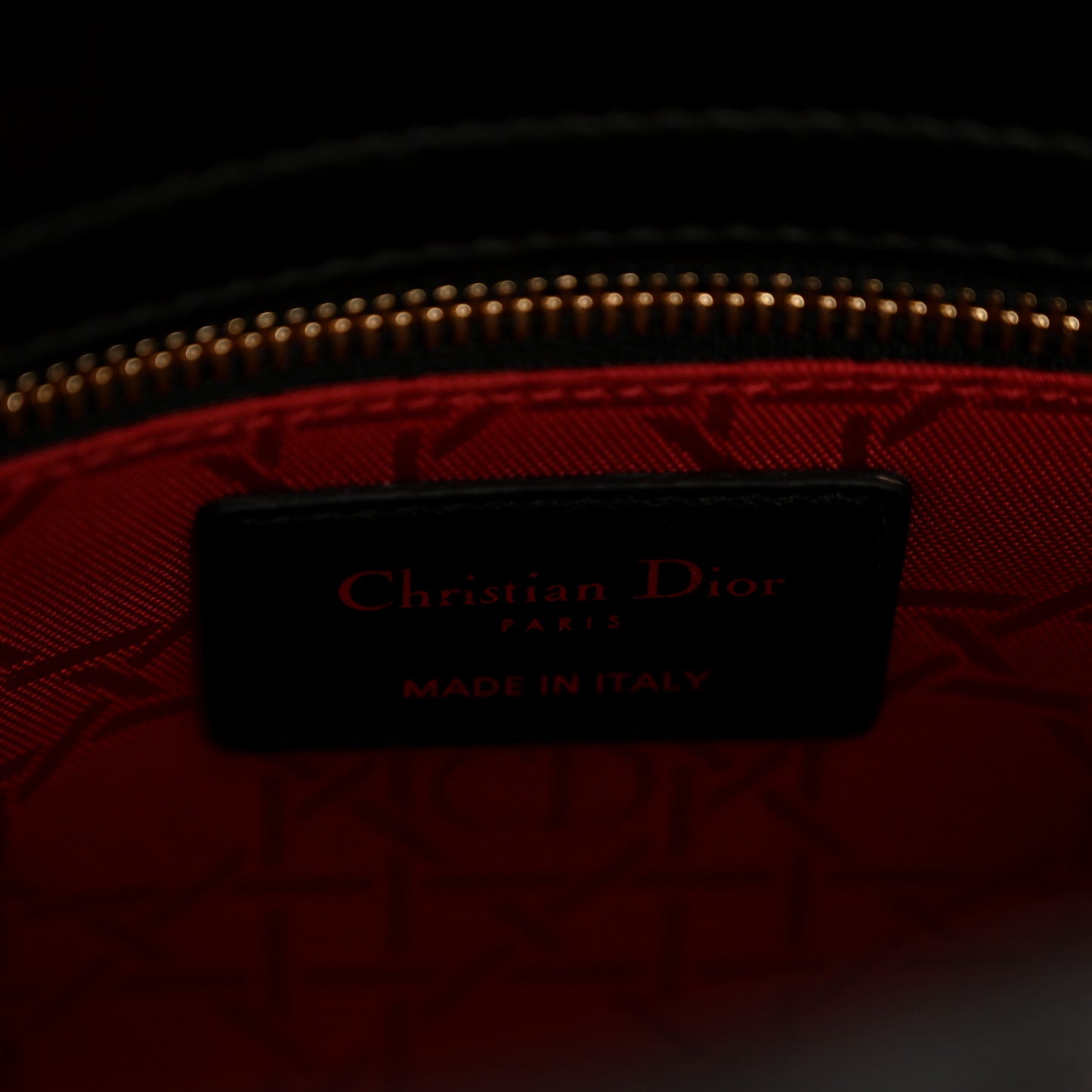 Lambskin Cannage Small Lucky Badges My Lady Dior Black