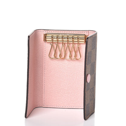 Louis Vuitton Damier Ebene Multicles 6 Key Holder Rose Ballerine 5 of 8