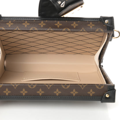 Louis Vuitton Monogram Taiga Studded Petite Malle Black 5 of 13