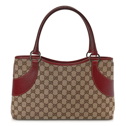 Gucci Monogram Shoulder Bag Red 1 of 9