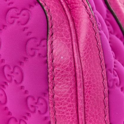 Gucci Guccissima Neoprene Techno Tag Medium Boston Magenta 11 of 11