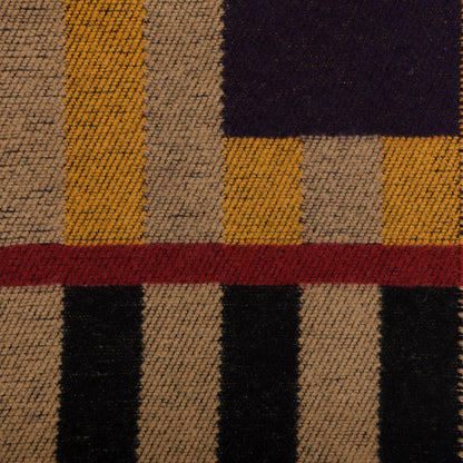 Burberry Wool Cashmere House Check Color Block Scarf Saffron 4 of 4