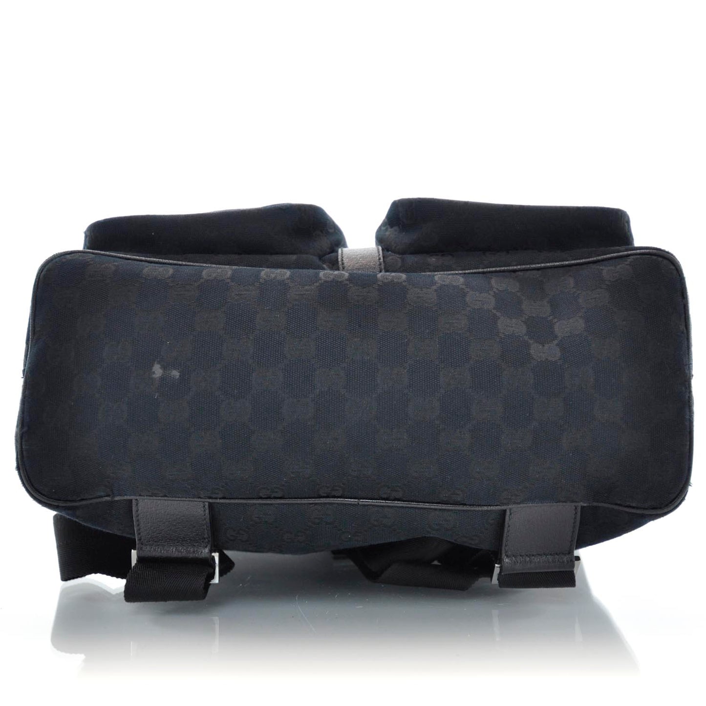 GG Monogram Single Buckle Backpack Black