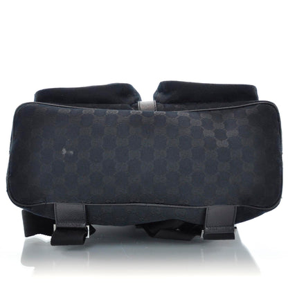 Gucci GG Monogram Single Buckle Backpack Black 6 of 9