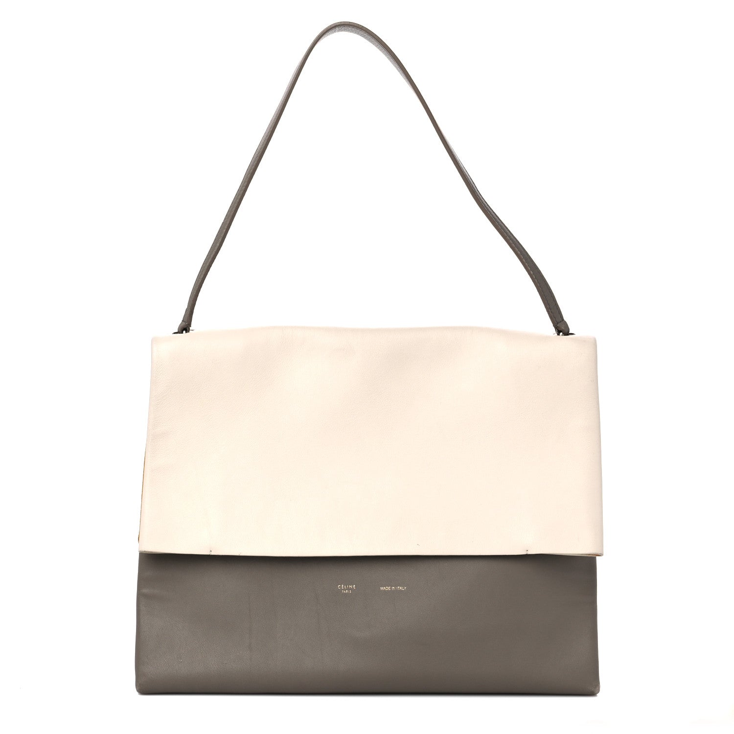 Celine Smooth Calfskin Tri-Color All Soft Shoulder Bag White 1 of 19